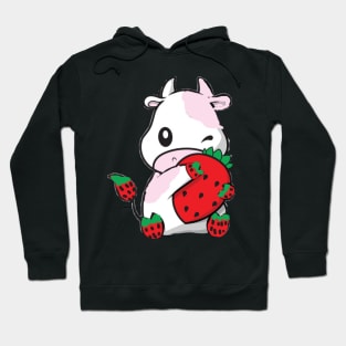 Cute Strawberry Cow Hoodie